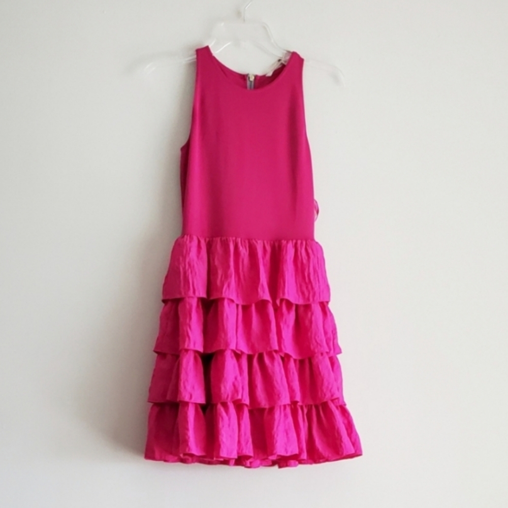 RACHEL RACHEL ROY PINK FRILLY‎ DRESS...SIZE 2 - Picture 3 of 10